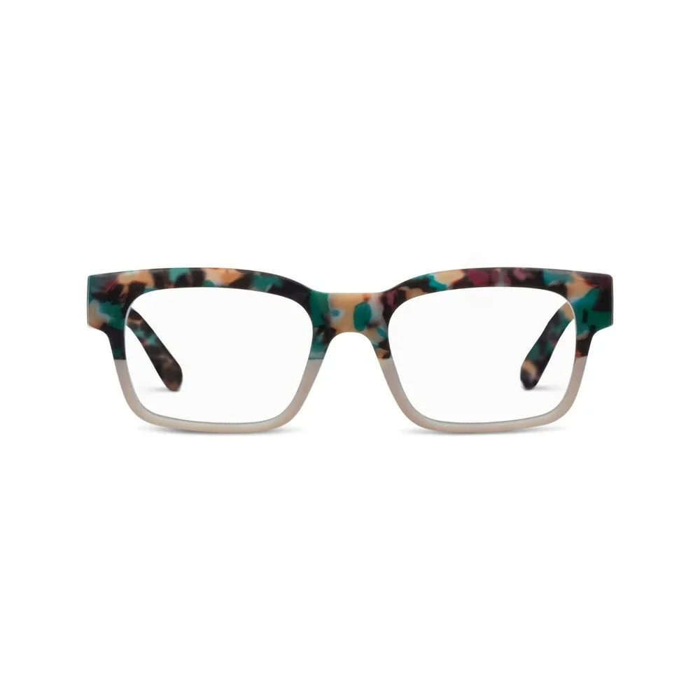 NEW Teal Tan Peepers Blue Light Filtering Readers +2.75